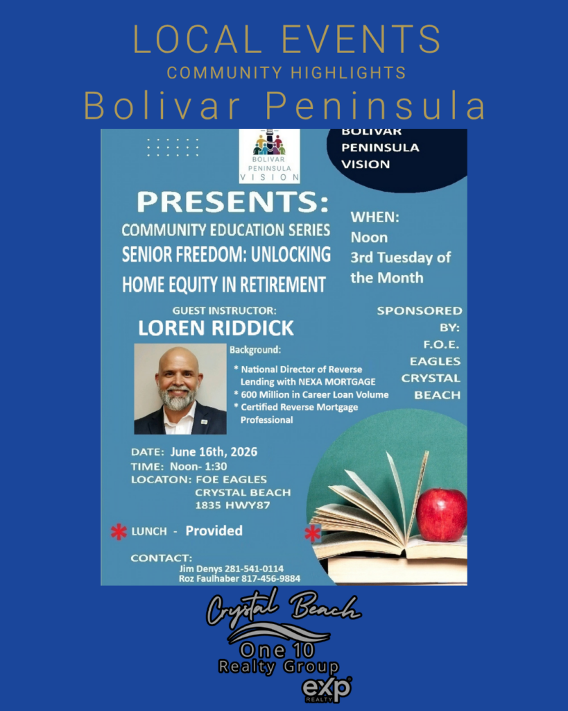 Bolivar Peninsula Vision presents Reverse Mortgage seminar