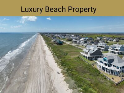 Luxury beachfront home at 3450 Smiths Point in Crystal Beach TX overlooking the Gulf of Mexico