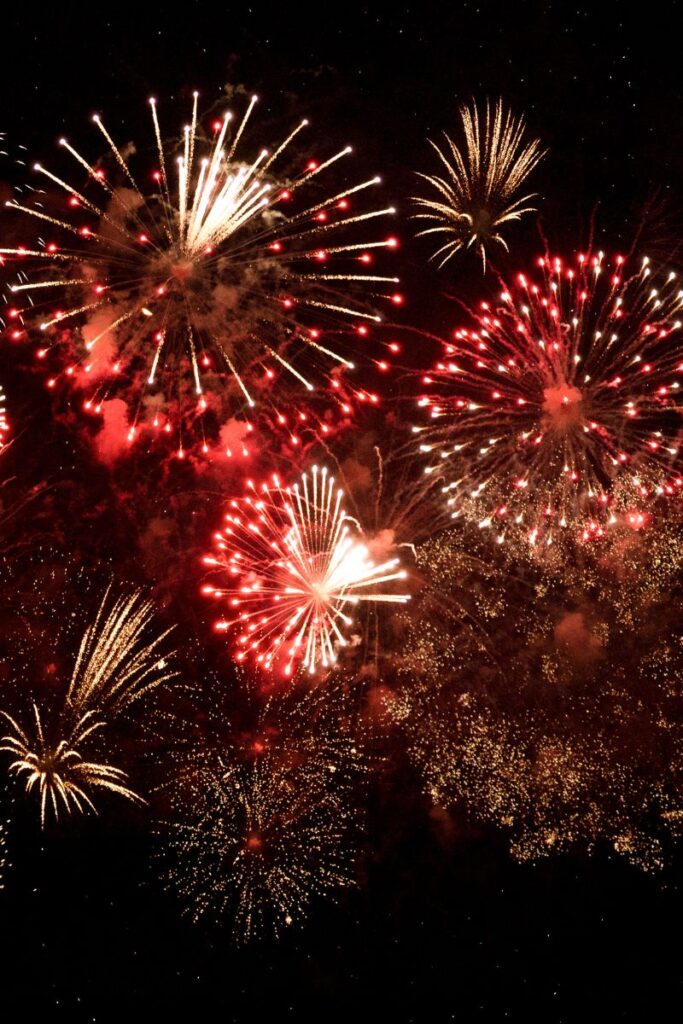 Fireworks at Crystal Beach Texas