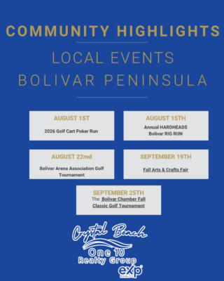 Upcoming Crystal Beach & Bolivar Peninsula Events: August–September 2026